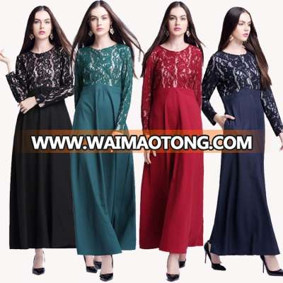 Elegant muslim long dress abaya dress wholesale dubai abaya